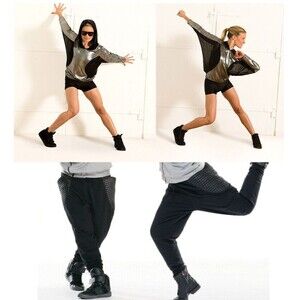 Revolution Dancewear Dance costume shorts pants hoodie shirt hip hop Small Adult
